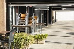 Terraza recollida nun establecemento de Sanxenxo / Beatriz Ciscar - Europa Press.