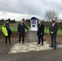 O alcalde de Santiago de Compostela, Xosé Sánchez Bugallo,  e o delegado do Goberno en Galicia, Javier Losada, inauguran as obras da ligazón Orbital. DELEGACIÓN DO GOBERNO EN GALICIA / Europa Press