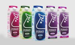 Novos cartóns de leite de FEIRACO