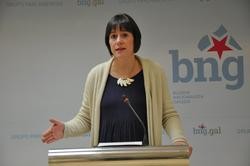 A portavoz nacional do BNG, Ana Pontón, en rolda de prensa.. BNG - Arquivo