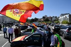 Manifestación de Vox na Coruña para pedir a dimisión do Goberno pola súa xestión durante a pandemia / M. Dylan - Europa Press