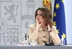 A vicepresidenta cuarta e ministra para a Transición Ecolóxica e o Reto Demográfico, Teresa Ribeira, durante unha rolda de prensa posterior ao Consello de Ministros. EUROPA PRESS/E. Parra. POOL - Europa Press / Europa Press