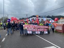 Sindicatos do metal cortan unha rúa en Vigo. CC.OO / Europa Press