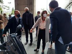 A vicepresidenta cuarta e ministra para a Transición Ecolóxica e o Reto Demográfico, Teresa Ribeira, no acto de presentación do Plan Moves III. / Europa Press