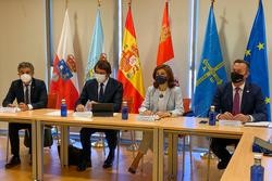 Os conselleiros de Castela e León, Galicia, Asturias e Cantabria / Goberno de Cantabria.