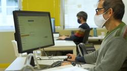 Paulo Gamallo e Marcos García, dous dos investigadores que desenvolveron o sistema Avalingua / USC