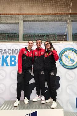 Imaxe no podium do Campionato Galego de Kickboxing / Concello de Ames