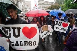 Manifestación de Queremos Galego o Día das Letras Galegas, 17 de maio / Álvaro Ballesteros - Europa Press