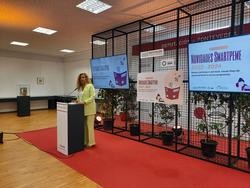 Carmela Silva na presentación dos novos eixos de traballo de SmartPeme.. PEDRO DAVILA-EUROPA PRESS
