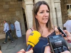 Lara Méndez, alcaldesa de Lugo, en declaracións aos medios / EP