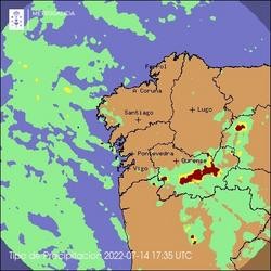 Datos de medición de Meteogalicia.. METEOGALICIA