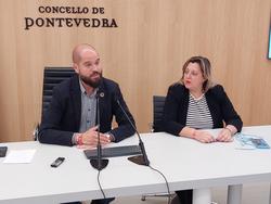 Iván Puentes e Yoya Blanco presentan as propostas financiadas con fondos europeos Next Generation / Concello de Pontevedra - Arquivo