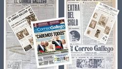Distintas cabeceiras de El Correo Gallego / Arquivo