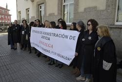 Letrados da Administración de Xustiza durante unha concentración / Europa Press