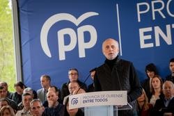 O candidato do PP á Alcaldía de Ourense, Manuel Cabezas, intervén durante un acto do Partido Popular de Galicia / Europa Press