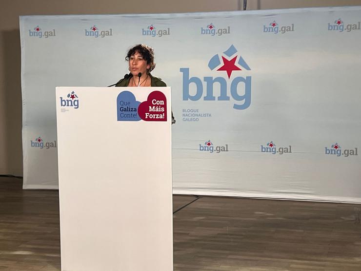 Lucía López, coordinadora da campaña electoral do BNG para o 23J / Europa Press