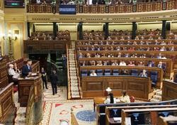 O portavoz de ERC no Congreso, Gabriel Rufián, intervén durante unha sesión plenaria na apróbase o uso das linguas cooficiais no Congreso dos Deputados, a 19 de setembro de 2023, en Madrid (España). A aprobación 