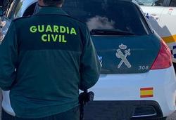 Un axente da Garda Civil de costas e xunto a un vehículo oficial do corpo / GARDA CIVIL