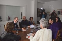 Reunión de representantes da RAG coa portavoz nacional do BNG, Ana Pontón, e outros membros do partido / RAG