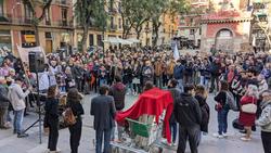 Protesta con Altri en Barcelona convocada pola Asemblea Cultural Galega de Barcelona (ACGB) / remitida