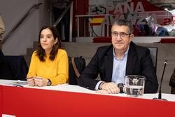 A alcaldesa da Coruña, Inés Rei, na Comisión Executiva Federal do PSOE. PSOE / Europa Press