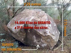 Veciños da contorna do Monte Acibal achan unha pedra dunhas 14 toneladas preto das obras dun eólico / VECIÑOS DA ZONA DO MONTE ACIBAL / Europa Press