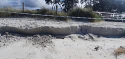 Imaxe da praia do Vao tras un temporal / Arquivo