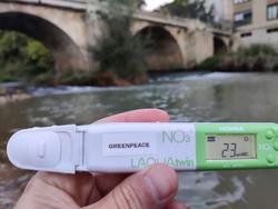 Medición de contaminación por nitratos en Navarra, a 3 de outubro de 2023 / GREENPEACE - PEDRO ARMESTRE - HANDOUT - Arquivo