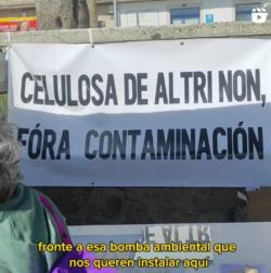 Captura do vídeo nas redes sociais do Galicia Confidencial