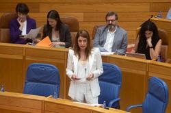 A conselleira de Medio Rural, María José Gómez, no pleno do Parlamento de Galicia / XUNTA DE GALICIA