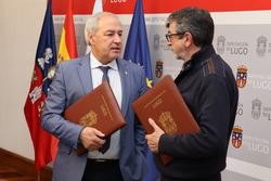 O presidente da Deputación de Lugo, José Tomé, e o alcalde de Ourol, José Luís Pajón Camba / DEPUTACIÓN - Arquivo