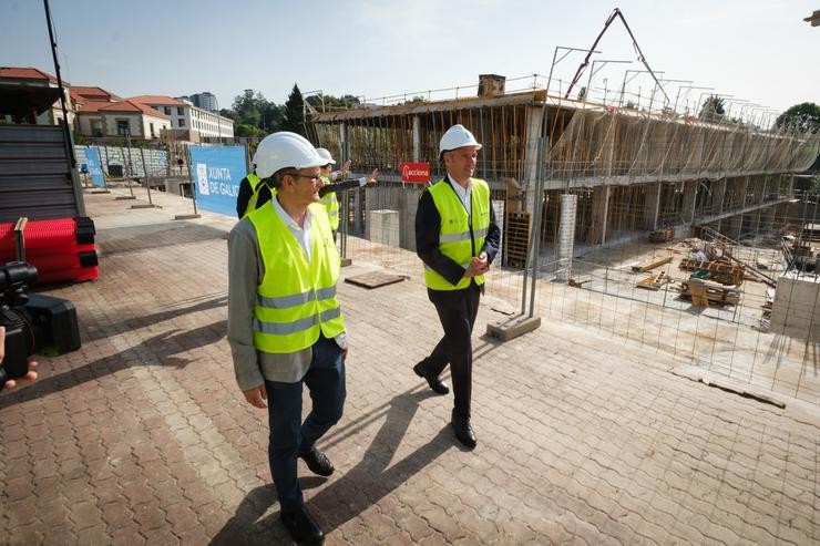 Rueda, nunha visita ás obras da 