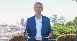 O presidente da Xunta, Alfonso Rueda, nun vídeo para felicitar o 25 de xullo, Día Nacional de Galicia / REDES SOCIAIS DE ALFONSO RUEDA
