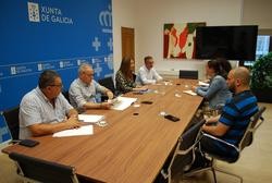 Reunión da conselleira do Medio Rural, María José Gómez, con representantes do Sindicato Labrego Galego (SLG). XUNTA / Europa Press