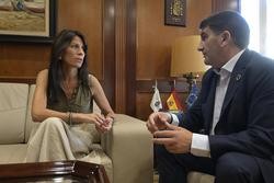 Arquivo - A conselleira de Vivenda e Planificación de Infraestruturas, María Martínez Allegue, mantén unha reunión co delegado do Goberno en Galicia, Pedro Branco. MONCHO FONTES - Arquivo / Europa Press