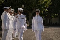 A Princesa Leonor á súa chegada á Escola Naval de Marín, a 29 de agosto de 2024 / Elena Fernández - Europa Press 