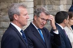 O presidente da Xunta de Galicia e do PP de Galicia, Alfonso Rueda; o presidente do Partido Popular, Alberto Núñez Feijóo / César Arxina - Europa Press - Arquivo