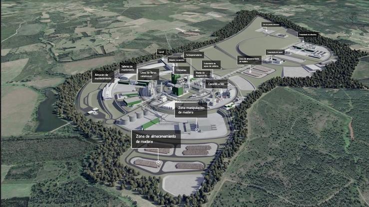 Infografía do proxecto de fábrica de Altri / Greenfiber - Arquivo / Europa Press
