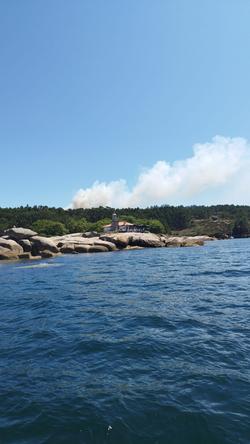 Incendio na Illa de Arousa (Pontevedra) / Europa Press