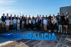 O presidente da Xunta, Alfonso Rueda, na recepción aos 46 deportistas que participaron nos Xogos Olímpicos e Paralímpicos / XUNTA - Arquivo