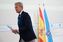 O presidente da Xunta, Alfonso Rueda, en rolda de prensa.. XUNTA / Europa Press