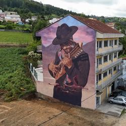Traballo de Fene que acaba de ser nomeado mellor mural do mundo 2024 / ROBERTO PULZONI (CEDIDA)