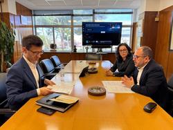 O presidente de RTVE en reunión coa Mesa pola Normalización Lingüística este mércores 12 de marzo.. MESA POLA NORMALIZACIÓN LINGÜÍSTICA / Europa Press