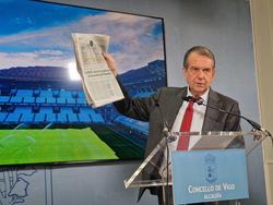 Abel Caballero durante unha rolda de prensa / Pedro Davila - Arquivo