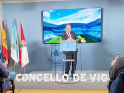 Abel Caballero, alcalde de Vigo, en rolda de prensa, a 27 de marzo de 2025 / E.P.