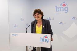 A senadora do BNG, Carme da Silva, en rolda de prensa / BNG
