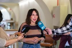 A Conselleira De Economía E Industria, María Jesús Lorenzana, En Declaracións Aos Medios No Parlamento / CÉSAR ARXINA - Arquivo
