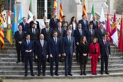 Foto de familia da XXVII Conferencia de Presidentes, no Palacio da Magdalena, a 13 de decembro de 2024, en Santander / Ortiz - Arquivo