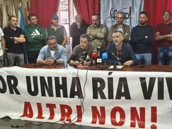 Rolda de prensa de Adega e APDR anunciando un recurso xudicial contra Altri / remitida