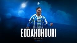 O  dianteiro do Dépor Zakaria Eddahchour / Deportivo
